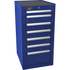 Homak BL08018070 18" H2Pro Series 7 Drawer Side Cabinet - Blue