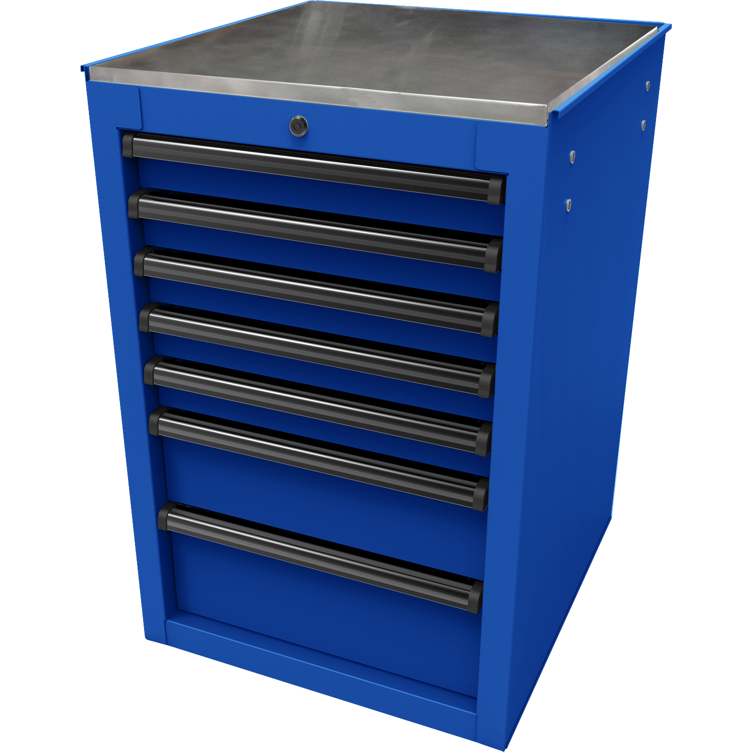 Homak BL08022070 22" RS Pro 7-Drawer Side Cabinet - Blue