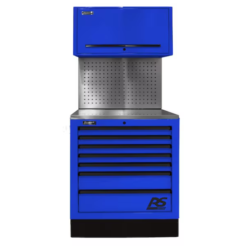 Homak BLCTS36002 36" CTS SET WITH TOOLBOARD BACK SPLASH - BLUE