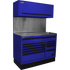 Homak BLCTS54002 54" CTS SET WITH TOOLBOARD BACK SPLASH (BLUE)