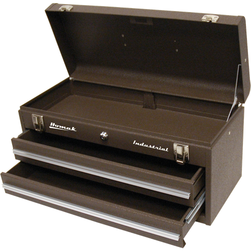 Homak BW00202200 Brown 20" 2 Drawer Friction Toolbox