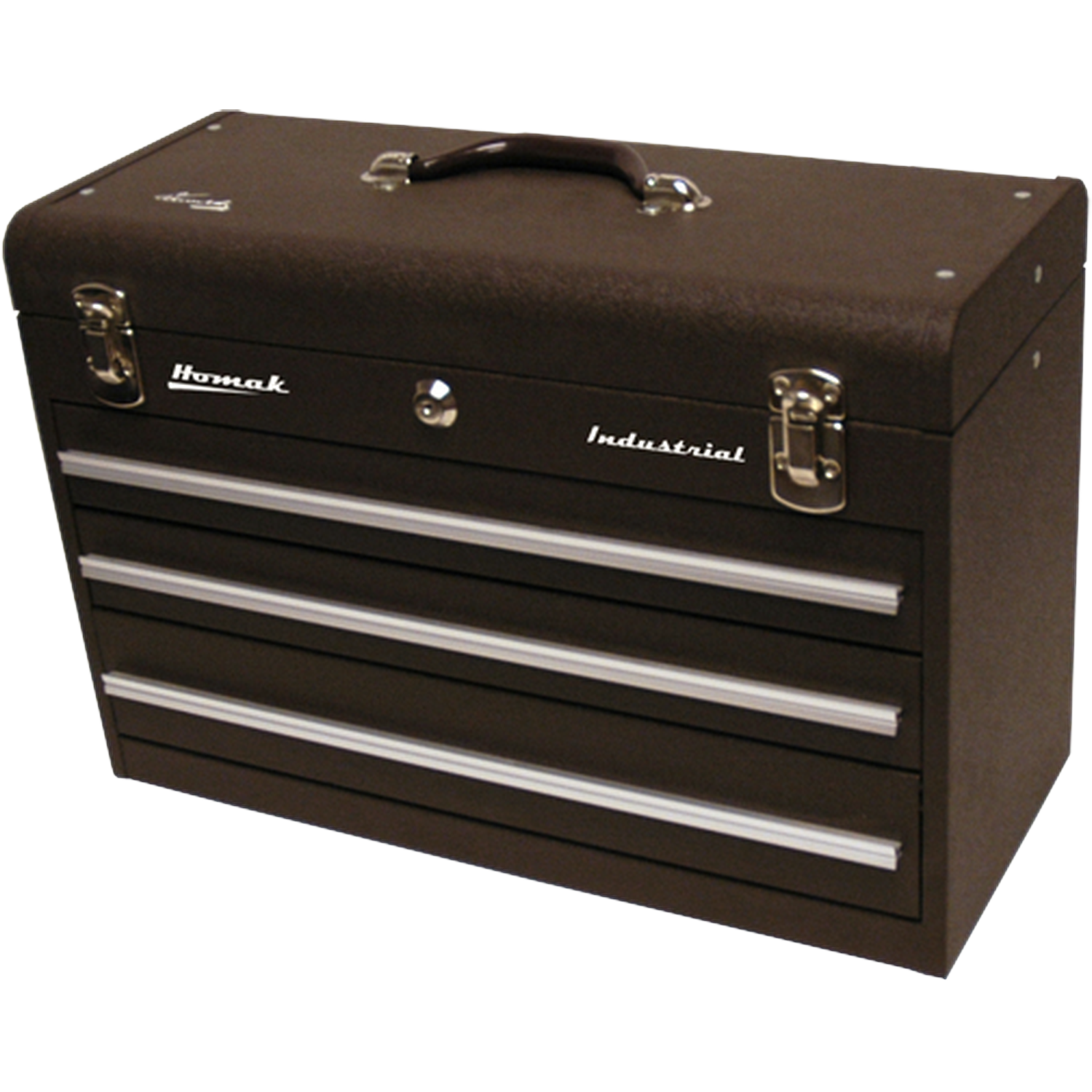 Homak BW00203200 Brown 20" 3 Drawer Friction Toolbox