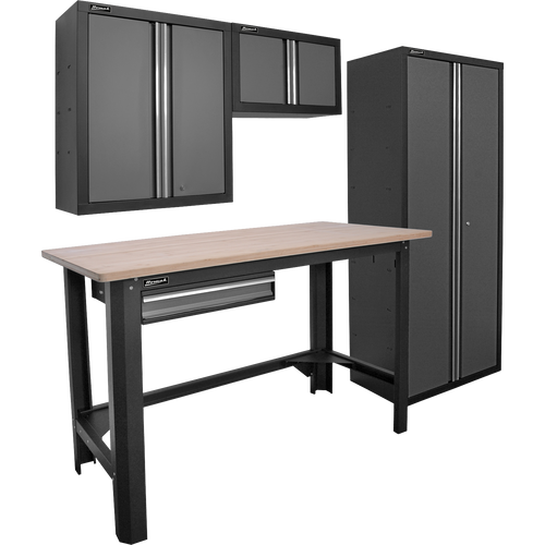 Homak GS00605204 4 Piece Garage Series Cabinetry Set