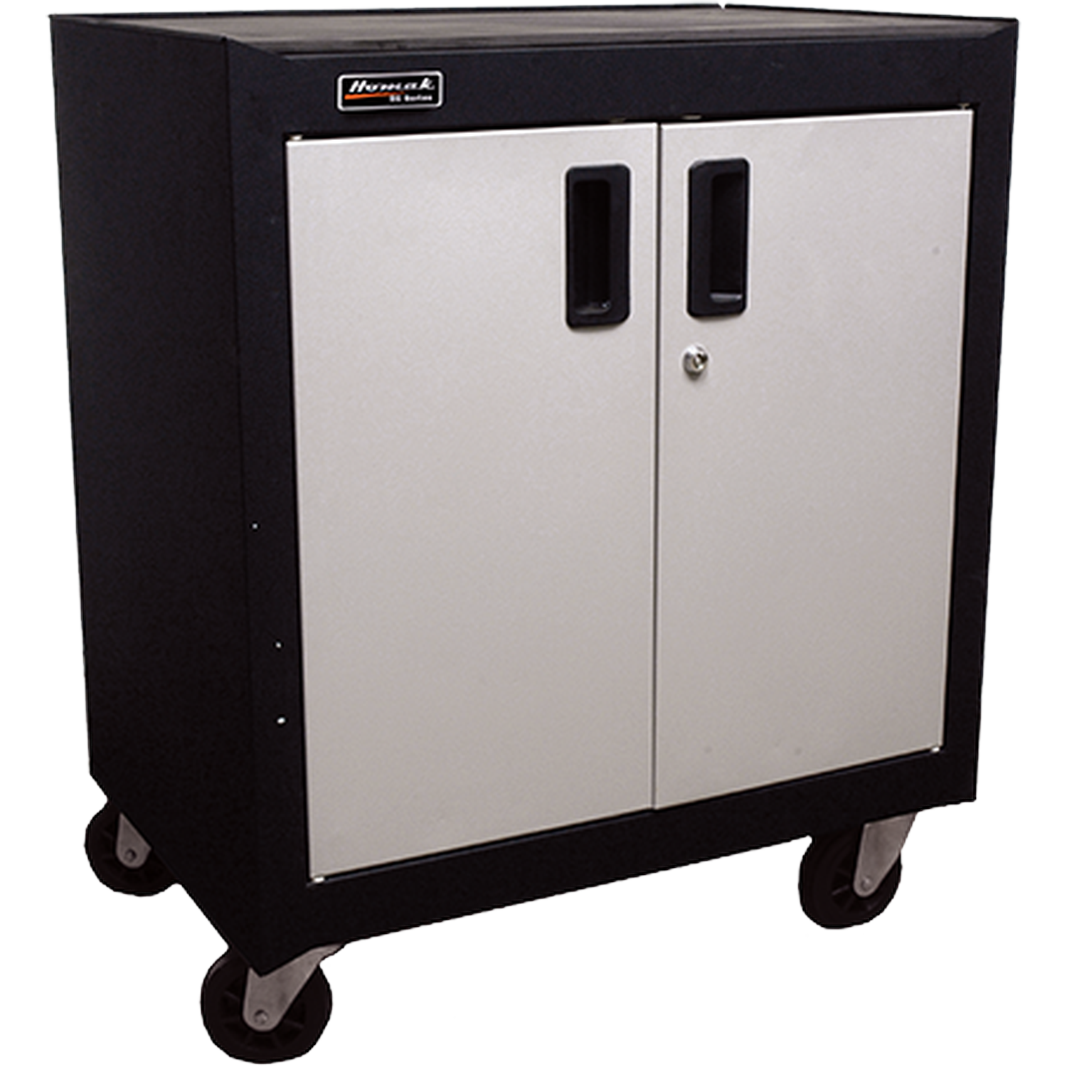 Homak GS04002270 2 Door Mobile Cabinet W/ Gliding Shelf