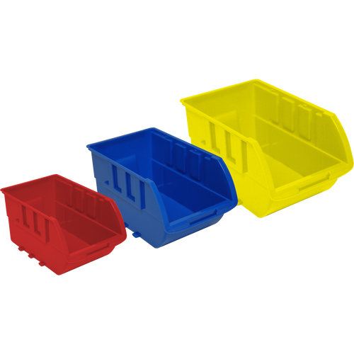 Homak HA01015612 Single Medium Plastic Individual Bin- Blue No Logo