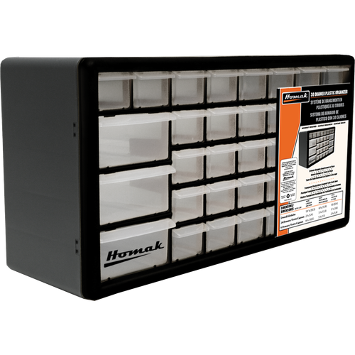 Homak HA01030102 30 Drawer Parts Organizer