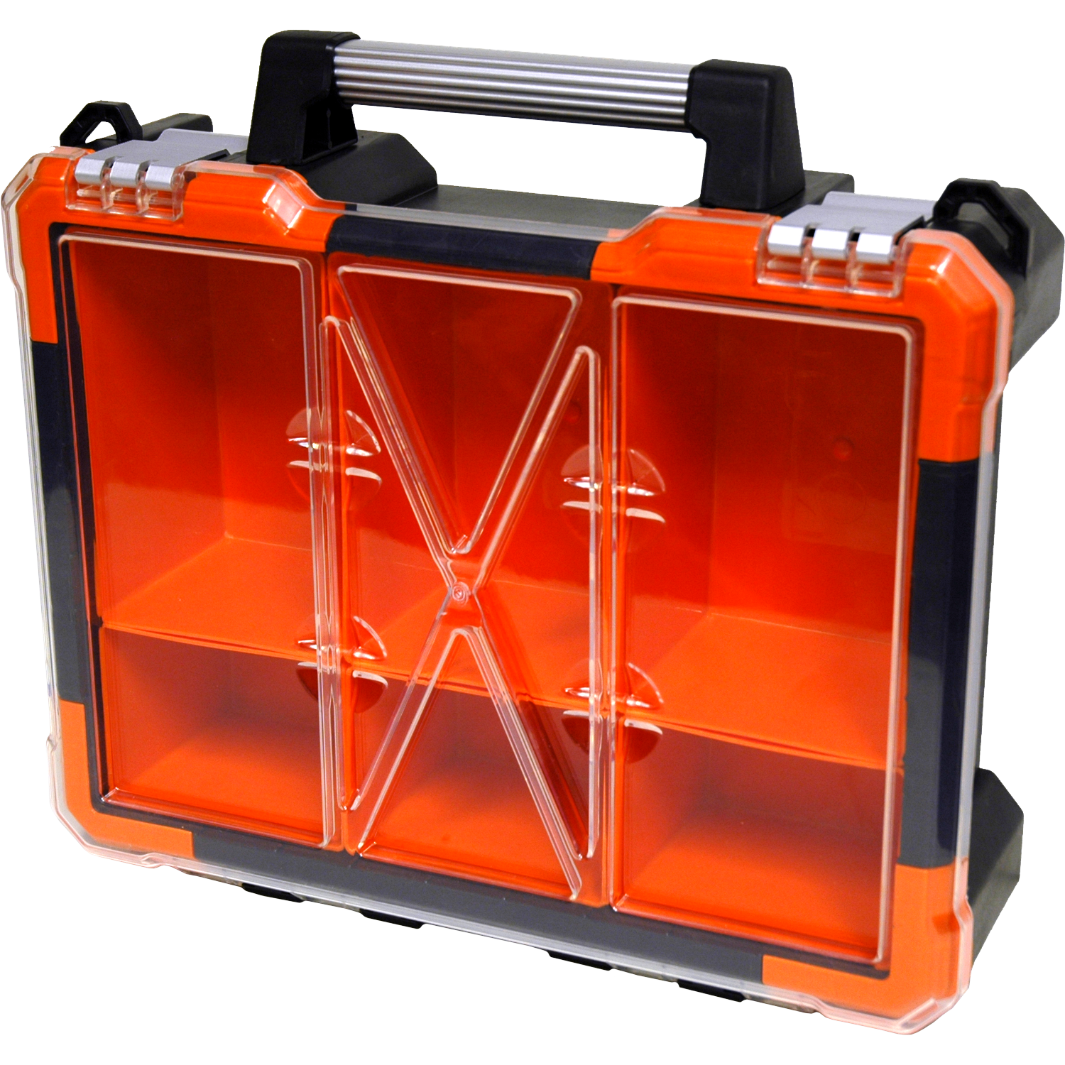 Homak HA01106015 6 Bin Portable Plastic Organizer