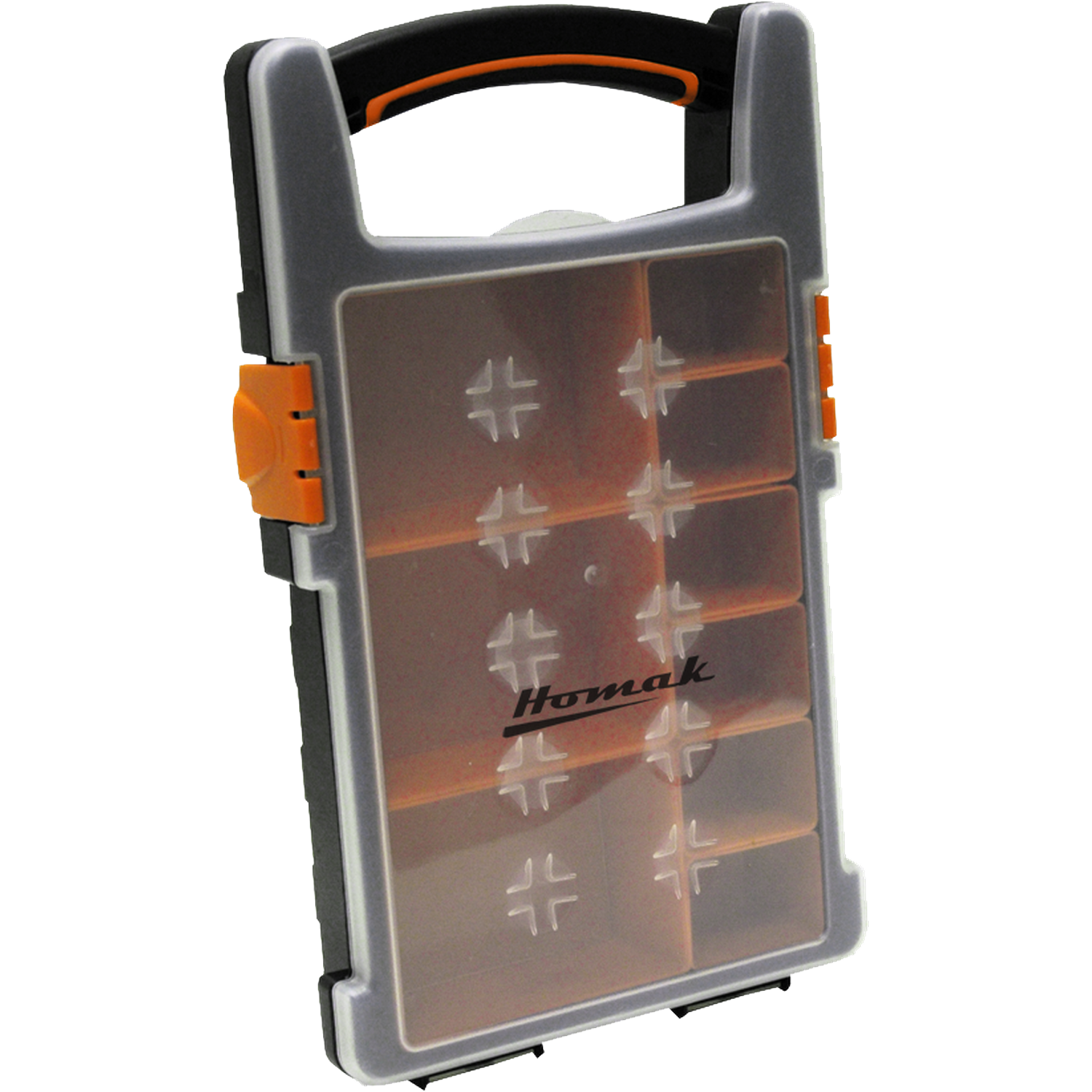 Homak HA01109225 Plastic Organizer W/ 9 Removable Bins