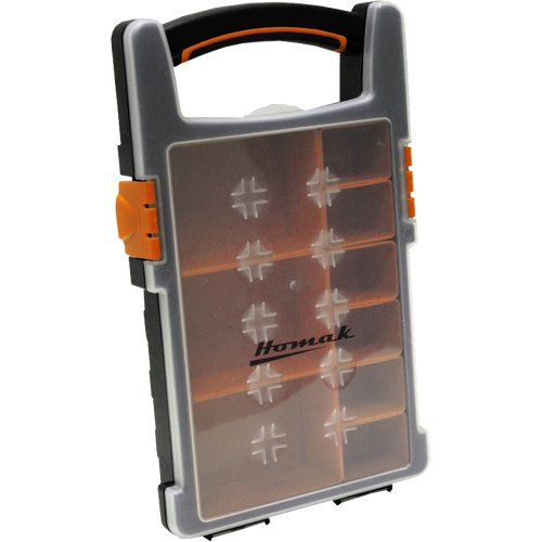 Homak HA01109225 Plastic Organizer W/ 9 Removable Bins
