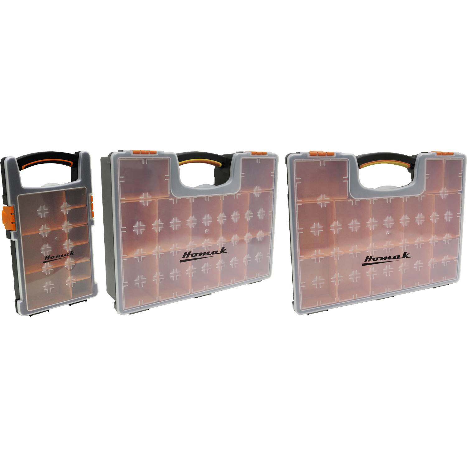 Homak HA01109225 Plastic Organizer W/ 9 Removable Bins