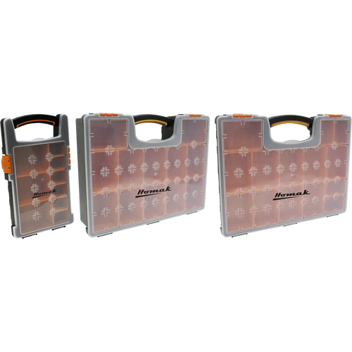 Homak HA01109225 Plastic Organizer W/ 9 Removable Bins