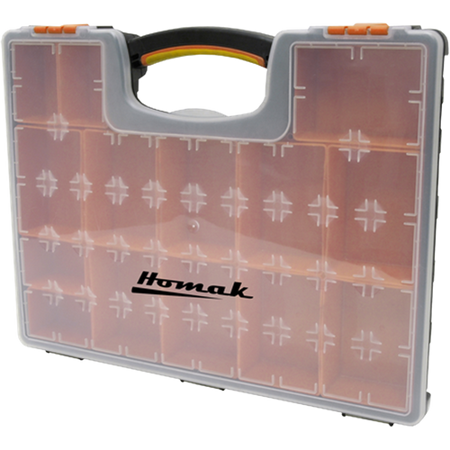 Homak HA01122238 Plastic Organizer W/ 22 Removable Bins