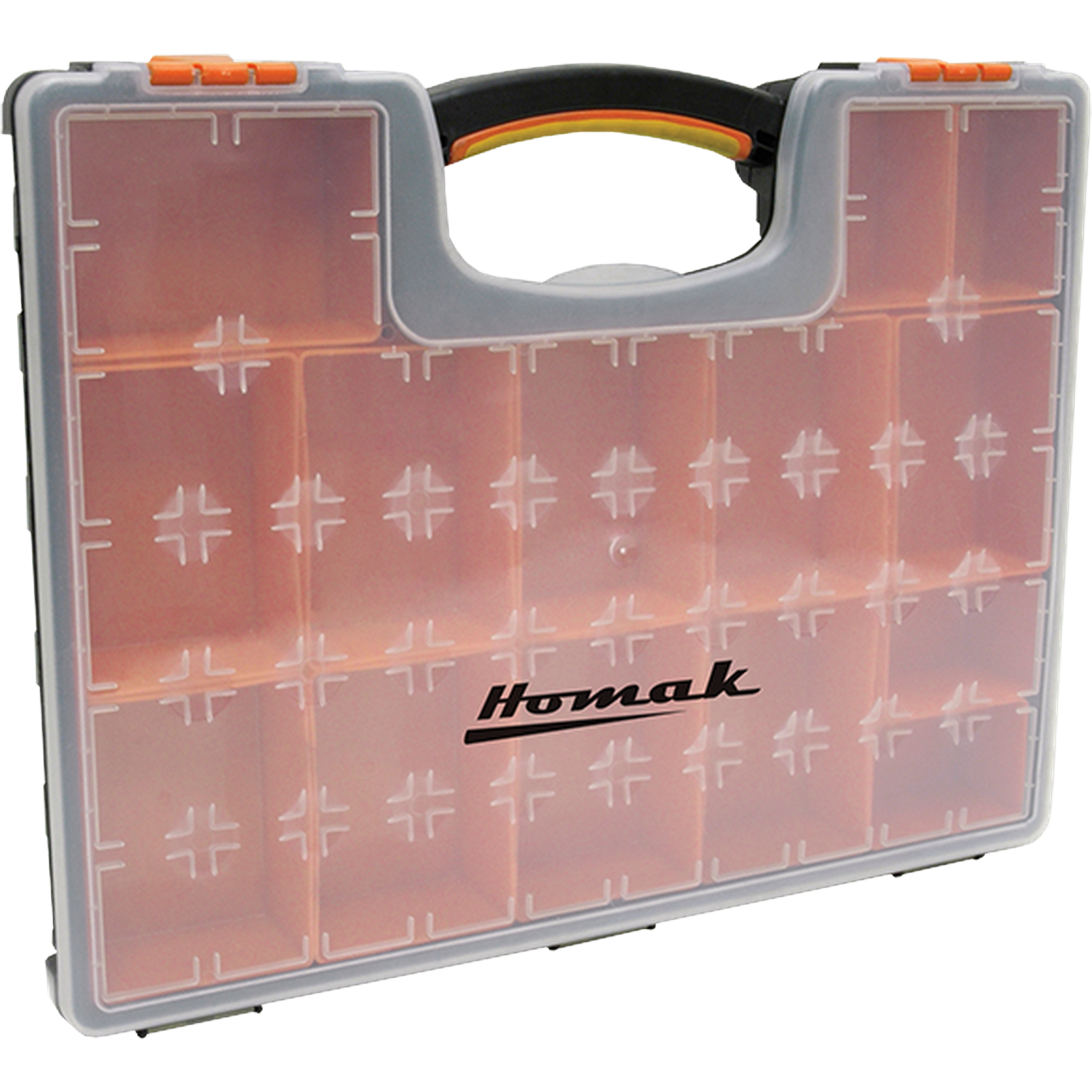 Homak HA01122238 Plastic Organizer W/ 22 Removable Bins