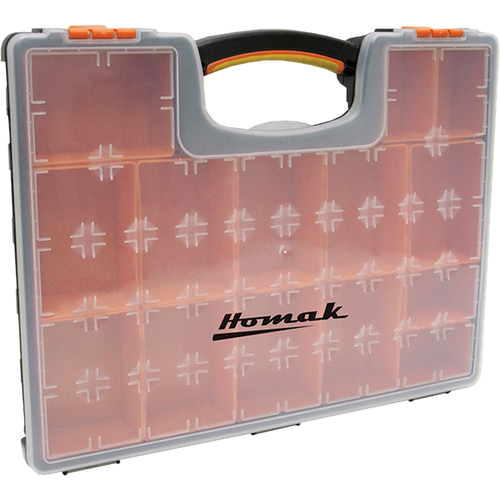 Homak HA01122238 Plastic Organizer W/ 22 Removable Bins