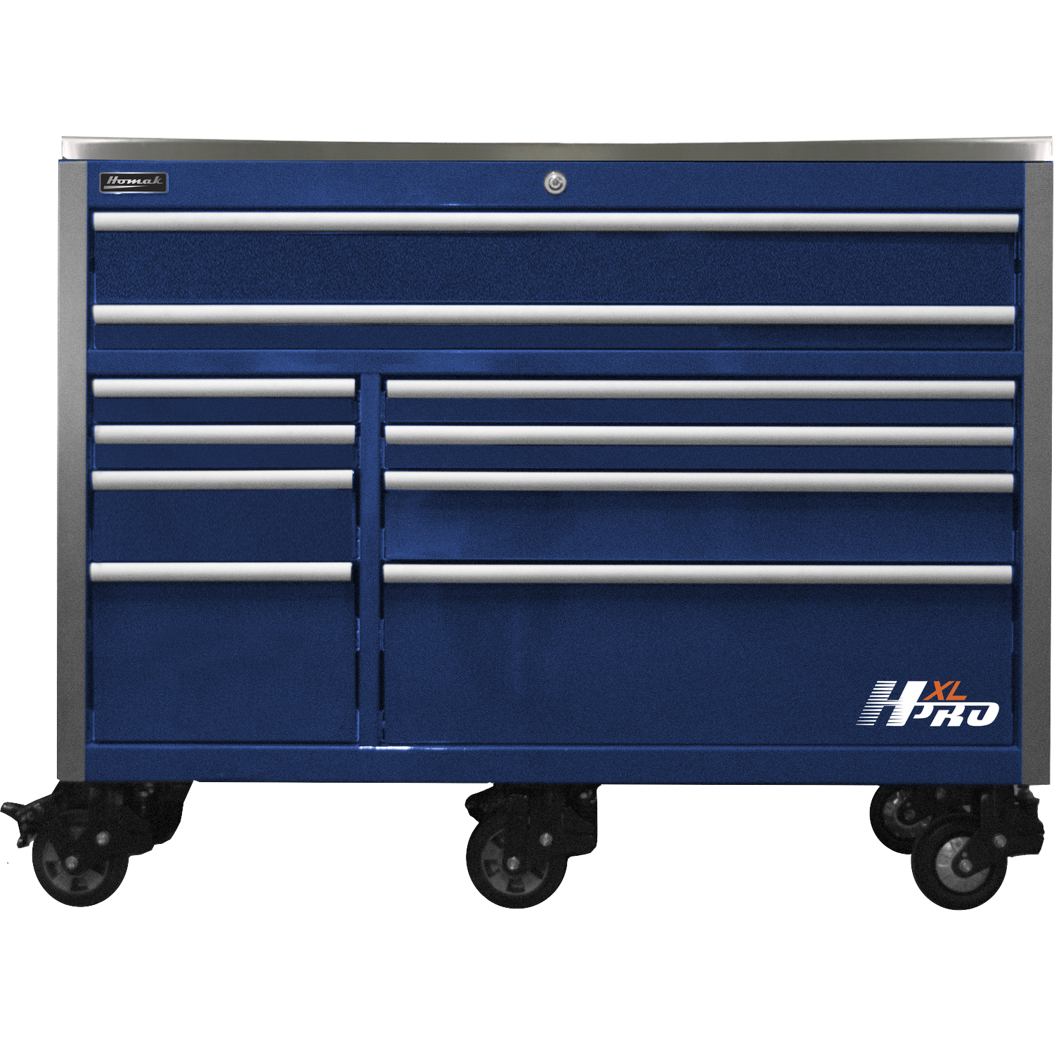 Homak HX04060112 HXL 60" Roller Cabinet w/SS Top - Blue