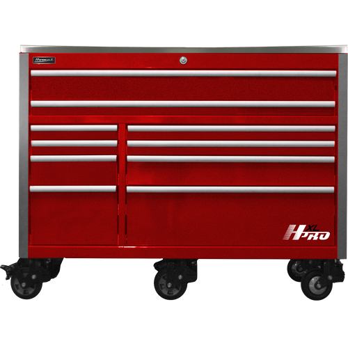 Homak HX04060113 HXL 60" Roller Cabinet w/SS Top - Red