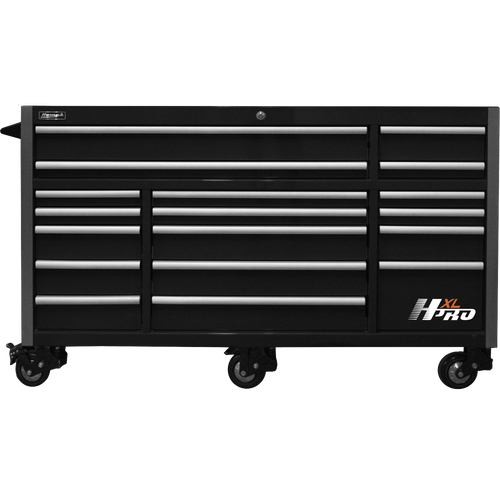 Homak HX04072171 72" HXLPRO SERIES ROLLER CABINET (BLACK)