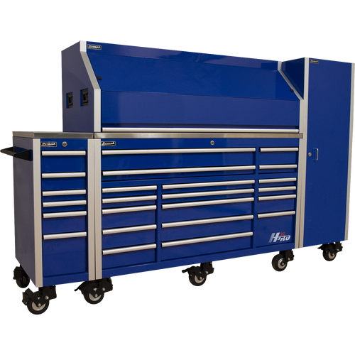 Homak HX04072172 72" HXLPRO SERIES ROLLER CABINET (BLUE)