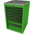 Homak LG08022070 22" RS Pro 7-Drawer Side Cabinet - Lime Green