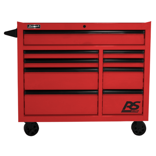 Homak Manufacturing RD04004193 41 RS Pro Roller Cabinet (Red) - MPR Tools & Equipment