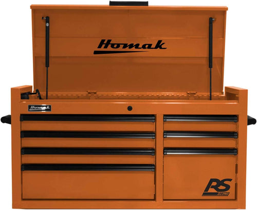Homak OG02004173 41" RS PRO SERIES 7-DRAWER TOP CHEST - ORANGE