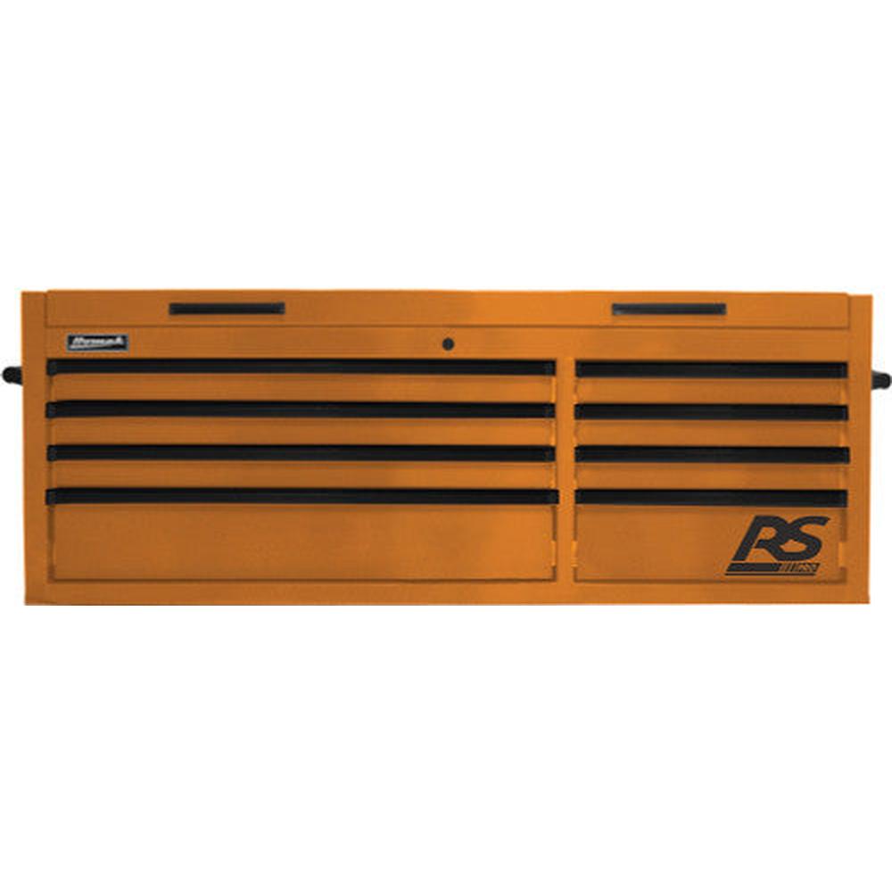 Homak OG02065800 54" RS PRO SERIES 8-DRAWER TOP CHEST - ORANGE