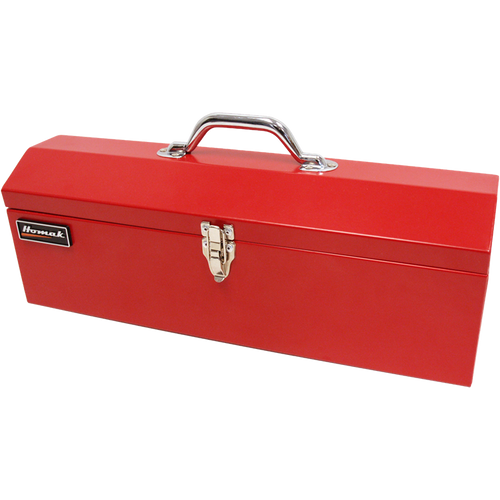 Homak RD00119200 19" Red Metal Toolbox W/ Black Metal Tray