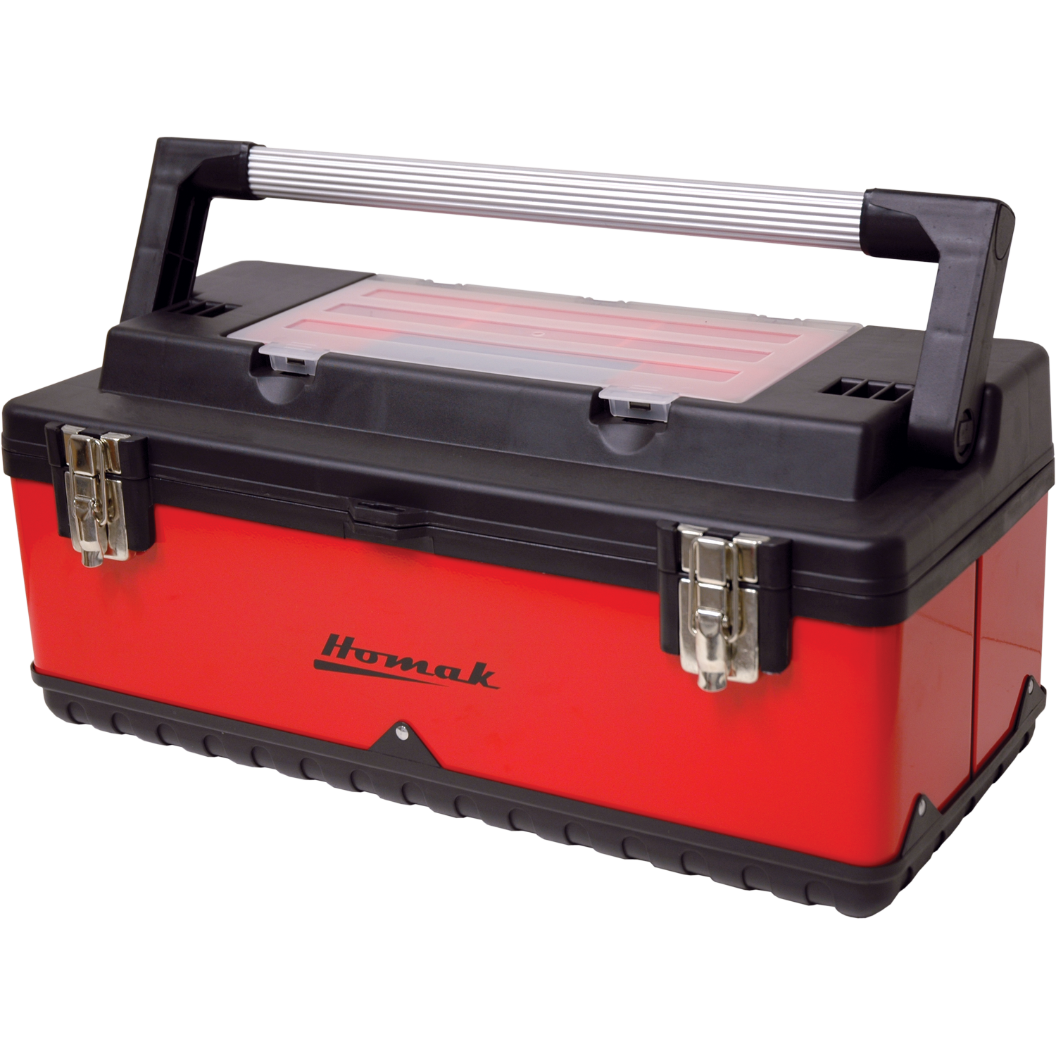 Homak RD00122504 22.5"Red Metal & Plastic Hand-Carry W/ Aluminum Handle