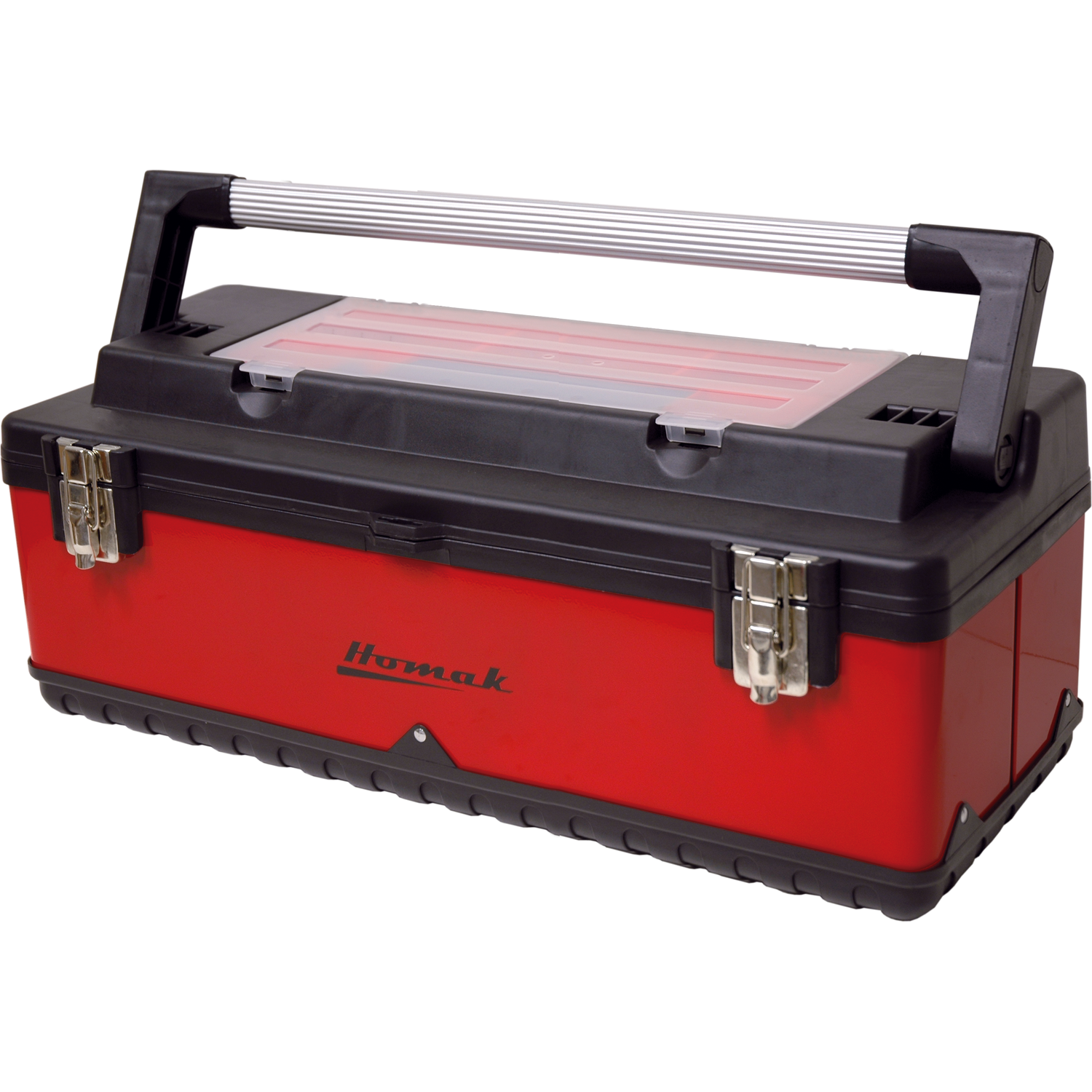 Homak RD00126110 26"Red Metal & Plastic Hand-Carry W/ Aluminum Handle