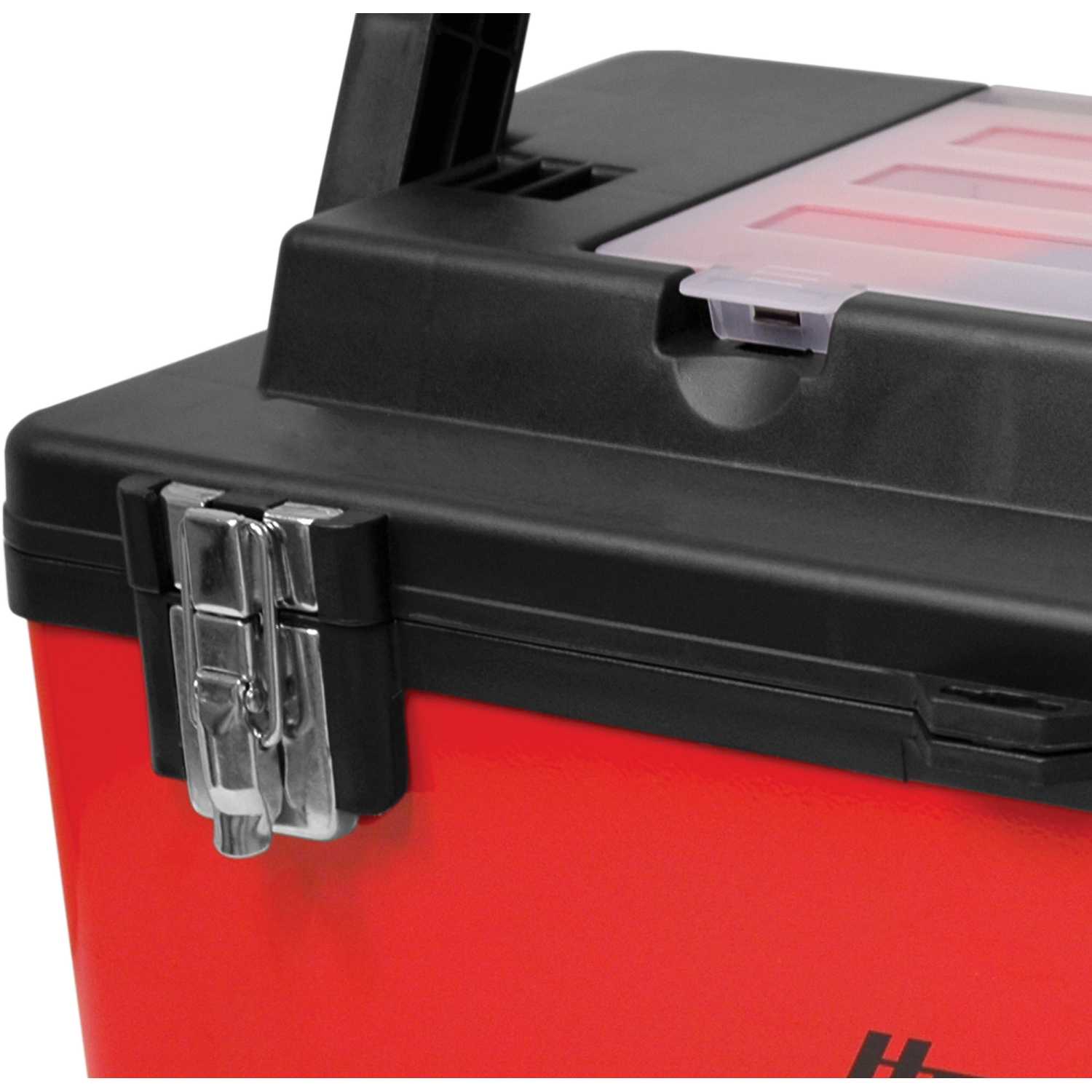 Homak RD00126110 26"Red Metal & Plastic Hand-Carry W/ Aluminum Handle