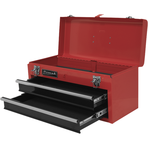 Homak RD01022001 20" Red 2 Drawer Toolbox