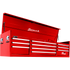 Homak RD02010720 72" H2Pro Series 10 Drw Top Chest - Red
