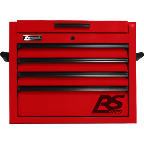 Homak RD02027401 27" RS PRO 4 DWR TOP CHEST W/OUT-RD