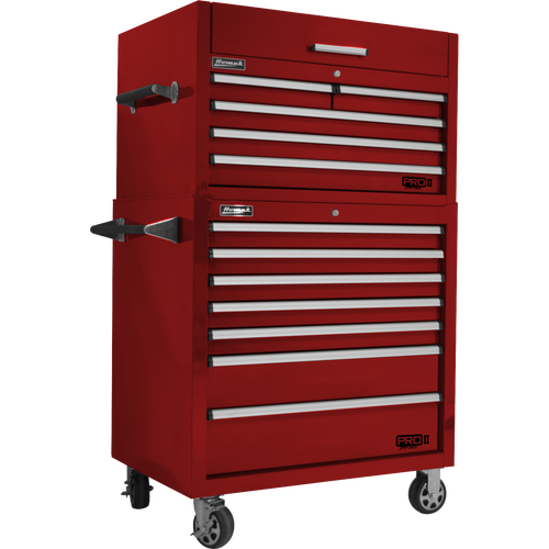 Homak RD02036052 36" Pro 2 5-Drawer Top Chest-Red