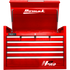Homak RD02036081 36" H2Pro Series 8 Drawer Top Chest - Red