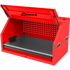 Homak RD02041010 41" RS PRO SERIES 1-DRAWER HUTCH WITH POWER STRIP – RED