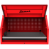 Homak RD02041010 41" RS PRO SERIES 1-DRAWER HUTCH WITH POWER STRIP – RED