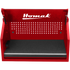 Homak RD02041010 41" RS PRO SERIES 1-DRAWER HUTCH WITH POWER STRIP – RED