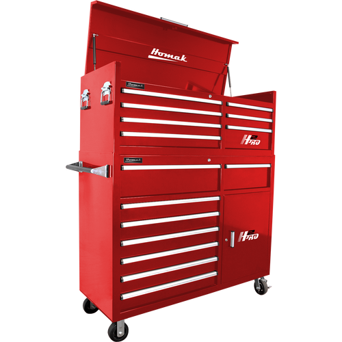 Homak RD02056072 56" H2Pro Series 8 Drw Top Chest - Red
