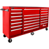 Homak RD04021720 72" H2Pro Series 21 Drawer Rolling Cabinet - Red