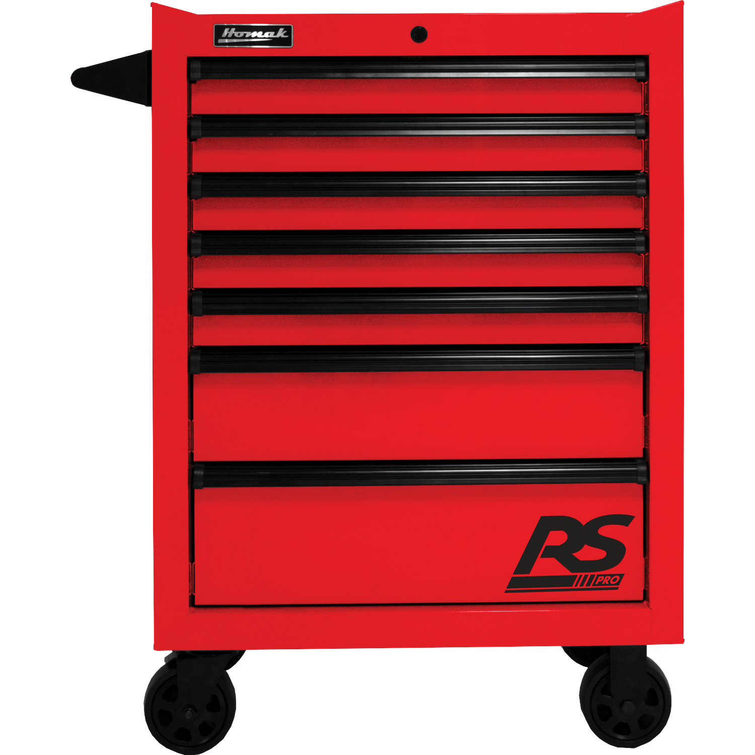 Homak RD04027770 27" RS PRO 7 DWR ROLLER CABINET-RED