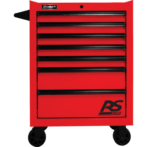 Homak RD04027770 27" RS PRO 7 DWR ROLLER CABINET-RED