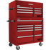 Homak RD04041092 41" Pro 2 9-Drawer Roller Cabinet - Red