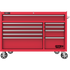 Homak RD04054210 54" Pro 2 10-Drawer Roller Cabinet - Red