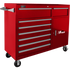Homak RD04056082 56" H2Pro 8 Drawer w/ 2 Drawer Comp Roller - Red