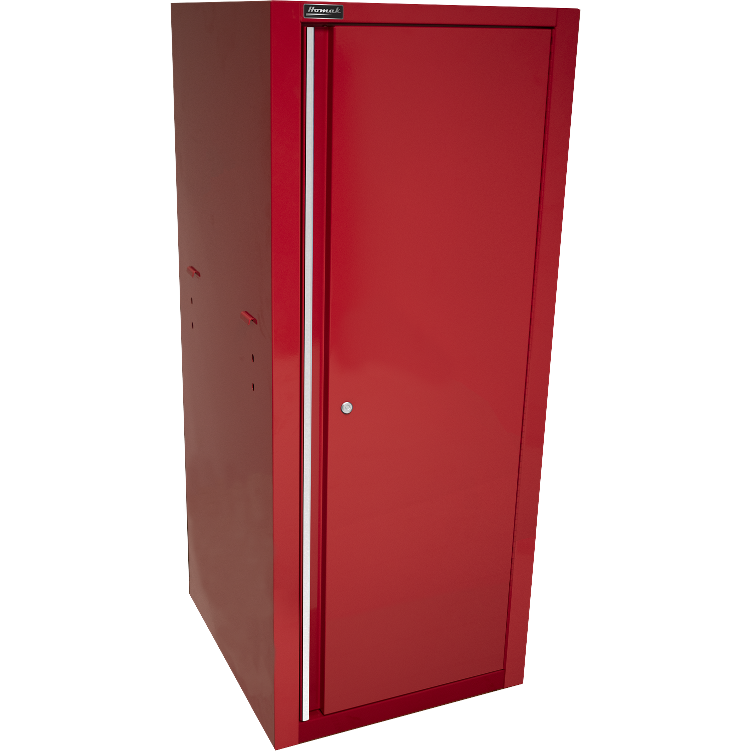 Homak RD08022052 22" Pro II 5-Drawer Full Height Side Locker - Red