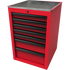 Homak RD08022070 22" RS Pro 7-Drawer Side Cabinet - Red