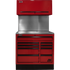 Homak RDCTS41001 41" CTS SET WITH SOLID BACK SPLASH (RED)