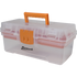 Homak TP00112055 12" Plastic Transparent Toolbox W/ Tray