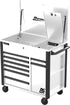 Homak WH06044080 44" RS Pro 8-drawer Service Service Cart Polar White
